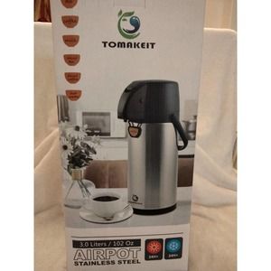Tomarket Stainless Steel Airport 102 OZ/3 Liters